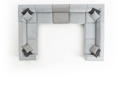 Corner sofa U-shape Living room Modern Design Big Gray Sofa Couch new